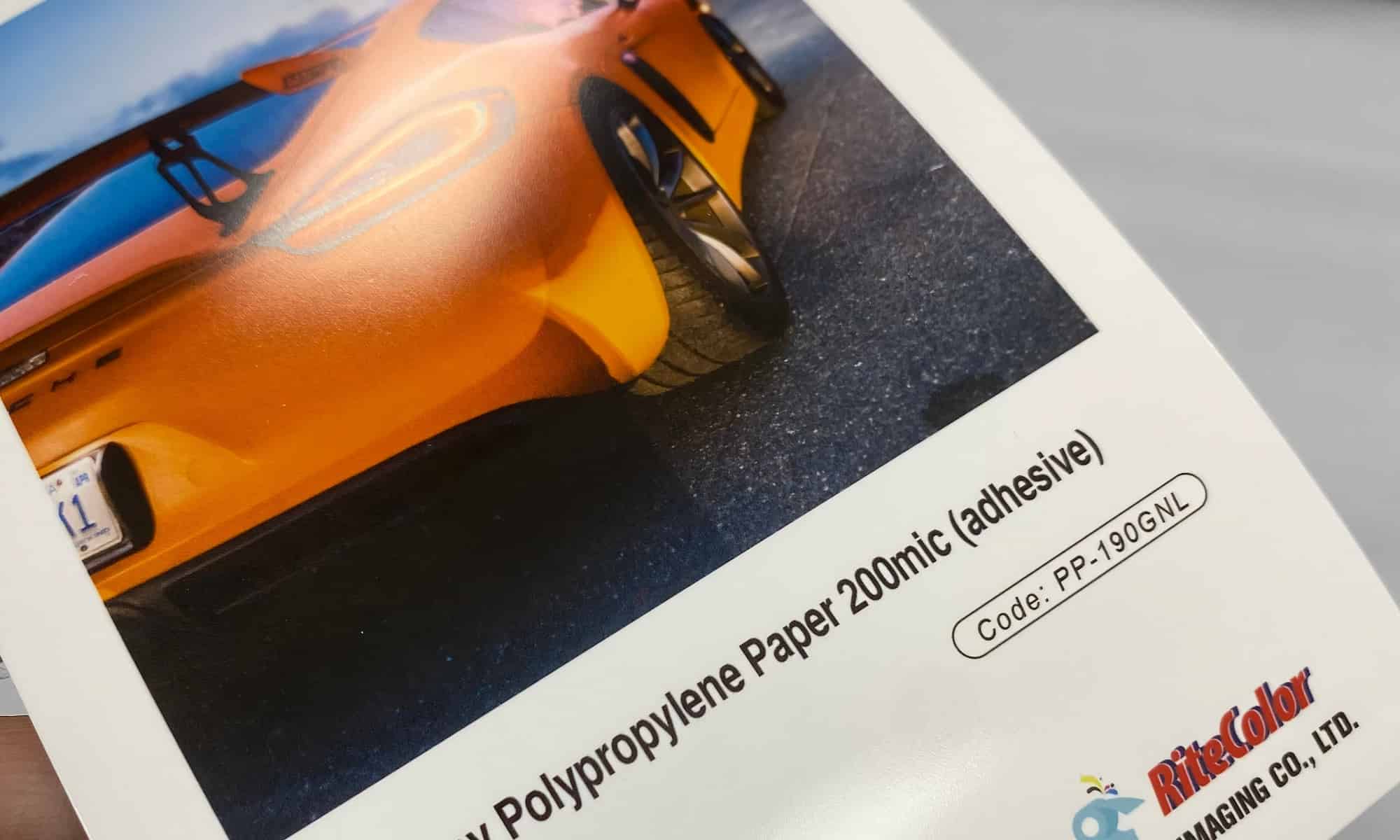 glossy polypropylene glossy polypropylene