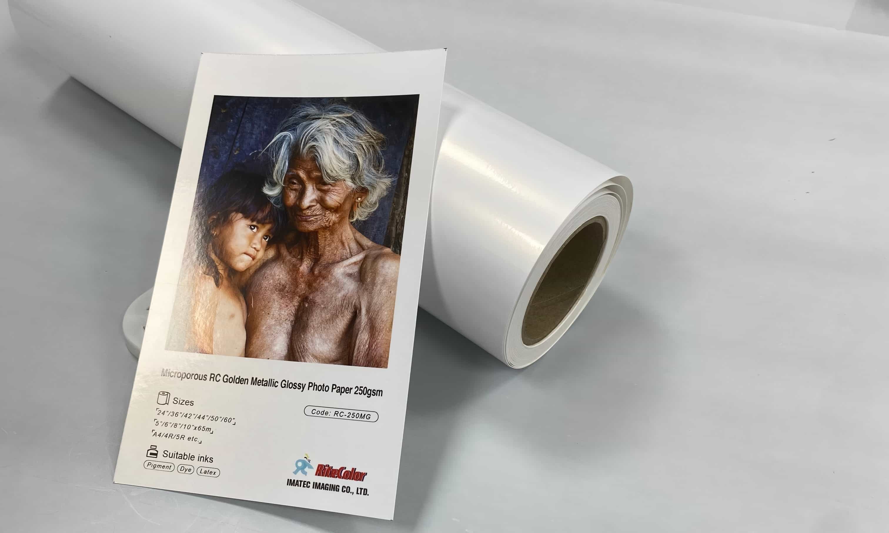 Golden metallic photo paper Golden metallic photo paper